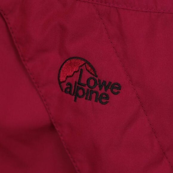 Lowe Alpine Men's Medium Red Pink Hooded 1/4 Zip Pullover Windbreaker Jacket - Picture 7 of 9